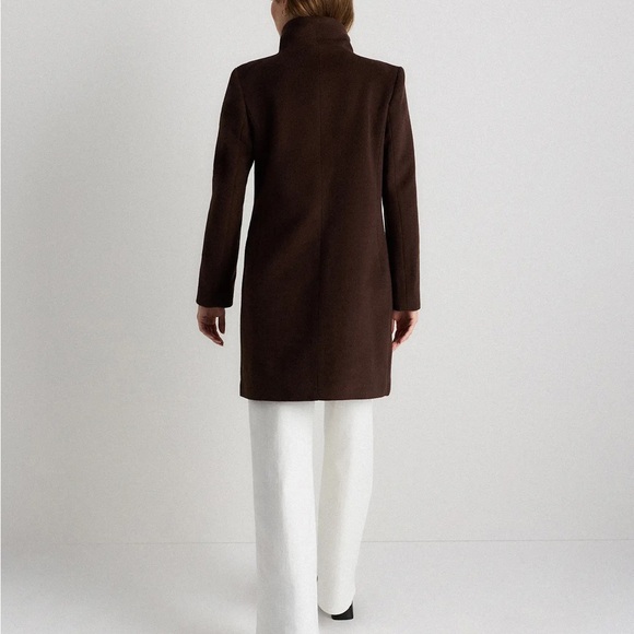 Quince Dark Brown Women's Trench Coat - Picture 8 of 9